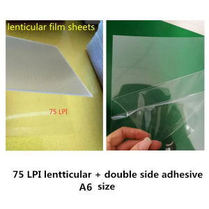 10*15cm A6 size blank lenticular film material for 3d photo samples 10 pieces