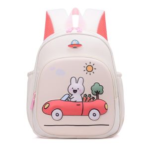SPDD Lightweight Schoolgirl Backpack Excavator/Rabbit Double Shoulder Toddler Backpack Large Capacity Kids Backpack Kindergarten School