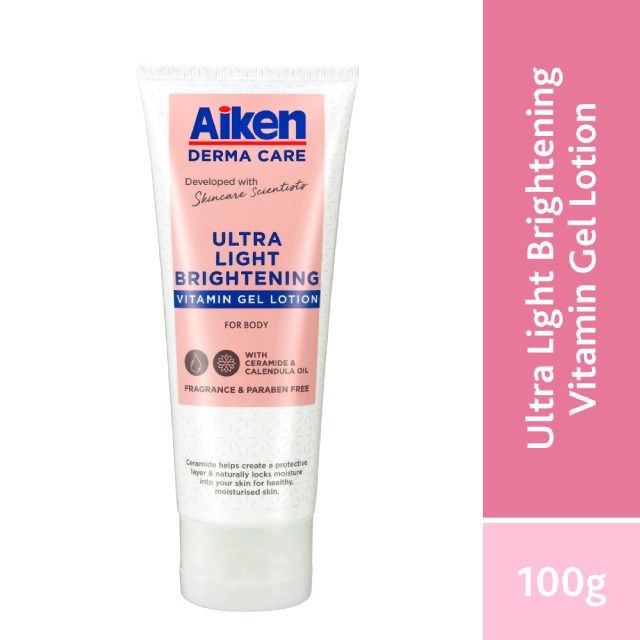 AIKEN Derma Care Ultra Light Brightening Vitamin Gel Lotion 100g Body