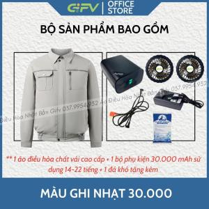 Áo Điều Hòa Quạt Gió PIN 30.000MAH Áo Điều Hòa Giá Rẻ Áo Chống Nắng Điều Hòa Nhiệt Độ Công Nghệ Nhật Bản 2 lớp