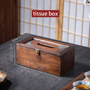 โต๊ะไม้สักคุณภาพสูงสร้างสรรค์กล่องกระดาษทิชชูลวดลายช้างกล่องเก็บเนื้อเยื่อไม้เนื้อแข็งห้องนั่งเล่นห้องรับประทานอาหารกล่องเนื้อเยื่อวินเทจ