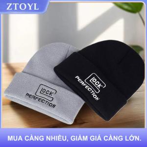 【ZTOYL】 Thời Trang Thêu Dệt Kim Hat Cho Nam Giới Ngoài Trời Giải Trí Beanie Hat Cho Phụ Nữ Mùa Thu Và Mùa Đông Cổ Điển Hip Hop Mũ Đen