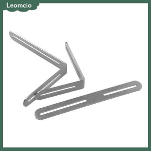 [Leomcio] ขั้วต่อชั้นวางของรูปตัวแอลตัวแอลตัวยึดเฟอร์นิเจอร์แบบเข้ามุม90 ° ทำจากสเตนเลสสามารถปรับรหัสมุมได้