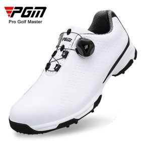 PGM Mens Golf shoes for men and males sneakers for Golf sports | Rotating button shoelace waterproof breathable comfortable