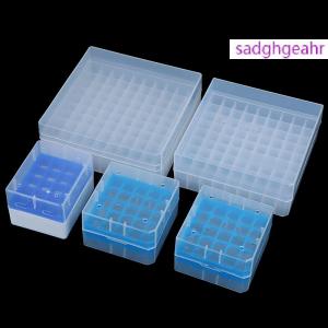 sadghgeahr กล่องชั้นวางหลอดทดลองพลาสติกพร้อมฝาปิดหลอดแรงเหวี่ยงอุปกรณ์ทางห้องปฏิบัติการ