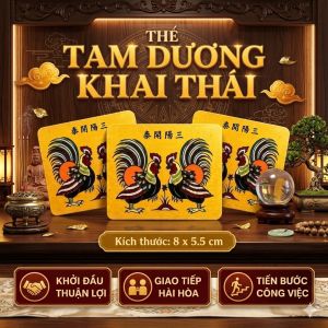 Thẻ Bài Tam Dương Khai Thái - Kích Hoạt May Mắn Khởi Đầu Thuận Lợi Công Danh Thăng Tiến