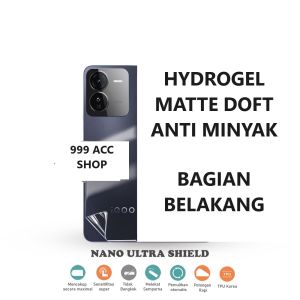 hydrogel belakang matte anti minyak VIVO IQOO 13 IQOO Z9 5G IQOO Z9X 5G IQOO 12 5G iQOO Z7 5G iQOO Z7X 5G iQOO 11 5G Anti gores anti jamur skin garskin pelindung belakang