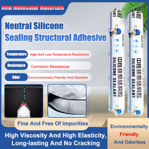 Neutral Silicone Sealant Waterproof Caulk Glass Glue Long-Lasting Crack Resistance Durable Seal Eco-Friendly Odorless Strong Adhesion Structural Adhesive