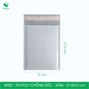 MTS2 MTS2H - 21.5x12cm - COMBO 25 TÚI GÓI HÀNG CHỐNG SỐC BỌC BÓNG KHÍ - NHIỀU MÀU