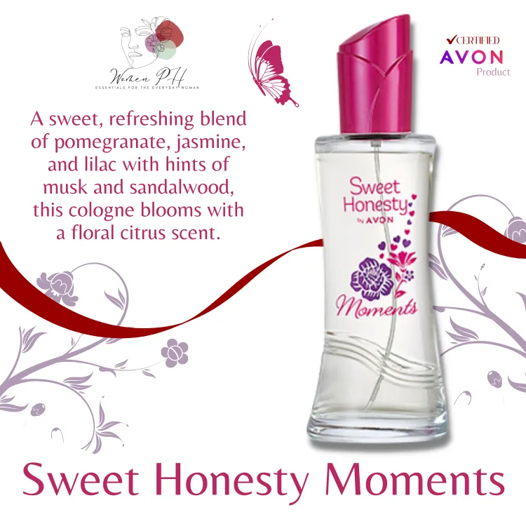 WomenPH Avon Sweet Honesty Eau de Toilette 50ml, Roll On Deodorant 40ml,  Body Spray 120ml for Women Me, Classic, Forever, Moments, The One