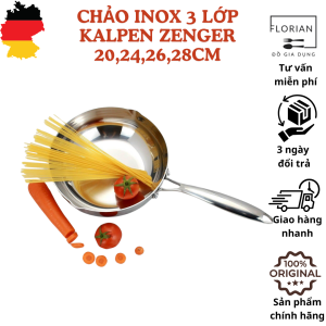 Chảo inox 3 lớp KALPEN ZENGER chảo đáy từ chảo đáy từ chảo inox 3 lớp chảo inox chảo xào