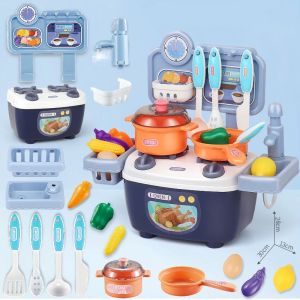 🥣Malaysia Stock🥣 Pretend Play Kitchen Toys Set for Kids Girl Boy Can Fill Water Mainan Masak Masakan Christmas Present