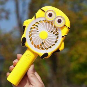 Kipas Angin Mini Genggam Karakter Mini Fan Portable With LED Light