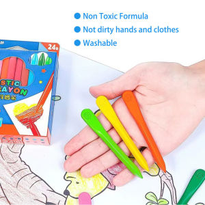 6/12/18/24/36 Triangular Colors Crayons Painting Sets for Students Kids Children