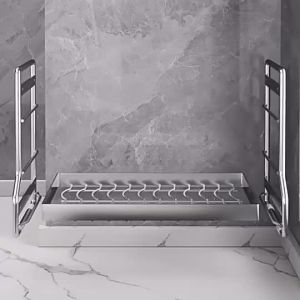 Dishrack 304 Stainless Steel Dish Rack Kitchen Storage Drain Rack Plate Cutlery Drainer Cutting Board Holder