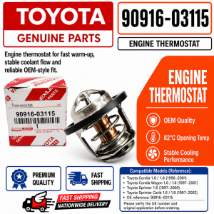 90916-03115 Thermostat for Toyota Corolla 90916-03129 Thermostat for Toyota Vios Yaris 82°C