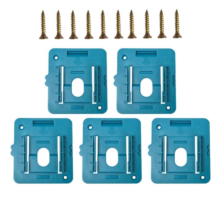 【RlGIYH】5 Pack Battery Holder Storage Rack for 18V Li-Ion Battery Dock ...