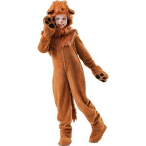 11.11 Childrens Day parent-child costume Halloween costume plush animal lion playing onesie set cross-border costume