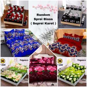 (Promo Murah Cuci Gudang) Sprei Rumbai Susun 3 Motif Bunga Terbaru Ukuran 200x180