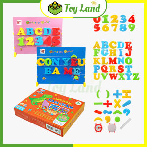[Hoàng Thu] Set Bảng Chữ Và Số Nam Châm HT7711 Cho Bé Vừa Học Vừa Chơi Giáo Dục Tiểu Học Mầm Non