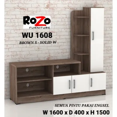 Lemari TV Minimalis - Lemari Hias Putih - Buffet TV Cantik WU1608 - Rak TV