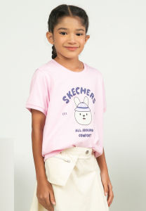 Skechers Girls Urban Outdoor Short Sleeve Tee - SL425G289-03DZ  Budak Perempuan