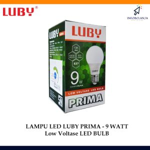 Lampu Bohlam LED Luby Prima 3/5/7/9/12/15/18/24 W Cahaya Putih SNI