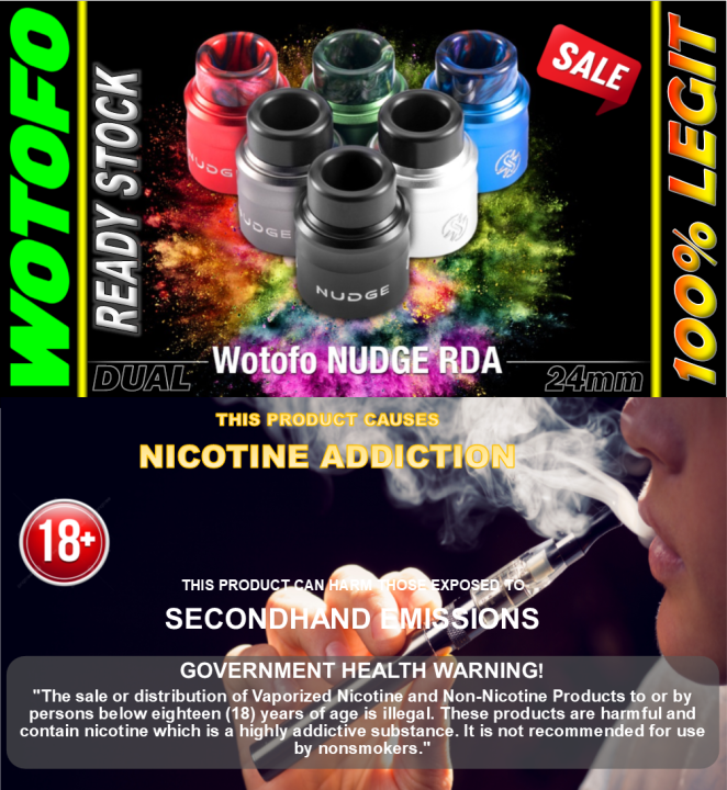 Wotofo Nudge BF RDA 24mm | Lazada PH