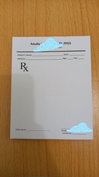 Customized Rx pad (buyers are doctors only) small or big | Lazada PH