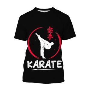 [Local Stock] VCC Japan Training T-shirt Mens 3d Karate Printed Tee Tops Oversized Short-sleeved High-quality Sportswear Men Quick-drying T Shirt
