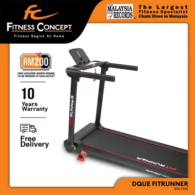 Fitness Concept : DQUE Fitrunner Treadmill Max Speed 16kmph 3 years warranty