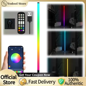 RGB LED Corner Lamp with USB Power Supply Adjustable Brightness Color Changing for Home Decor