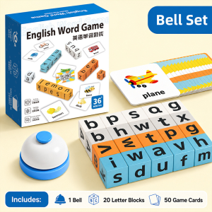 Childrens English Spelling Word Game Toy Parent-Child Interactive Educational Alphabet Recognition Toy
