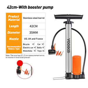 High Pressure Pompa Angin Portable Sepeda Motor Dan Mobil Tabung Meter Black / Pompa Angin