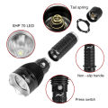 HaixnFire DV60 scuba diving flashlight XHP70 LED underwater waterproof flashlight 7000 lumens diving torch Camping light Water grasping fish lanterns. 
