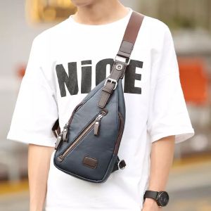 Tas Selempang Slempang Dada Pria Cowok Kulit Import Impor Premium KKP2