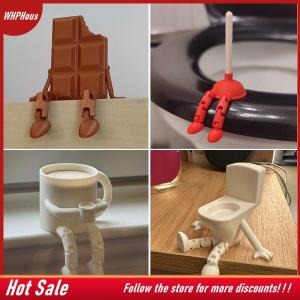 【COD】🔥🔥🔥 3D Printed Chocolate Sculptures With Movable Joints Realistic Chocolate Figurines Decorative Ornament Home Office Desktop Decor