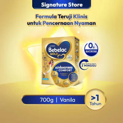 Bebelac Gold 3 Vanila 700gr - Formula Teruji Klinis untuk Pencernaan Nyaman​ Untuk Usia >1 Tahun