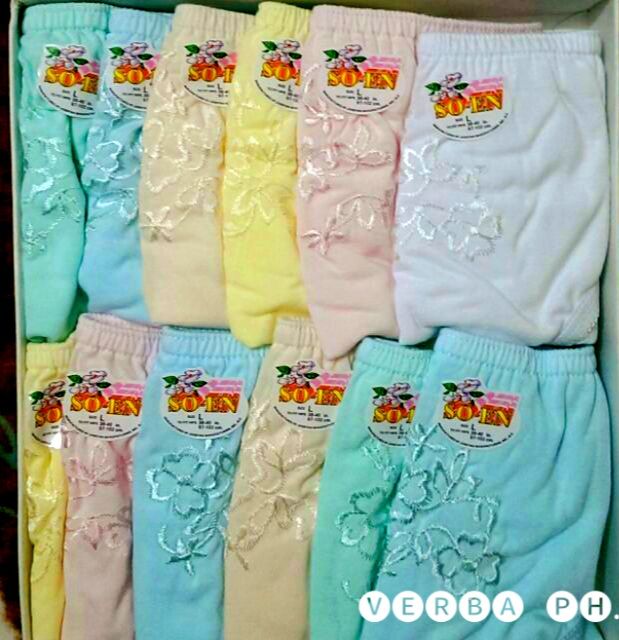 SOEN 100% Original Panty Cotton BCI inside garter for teens and