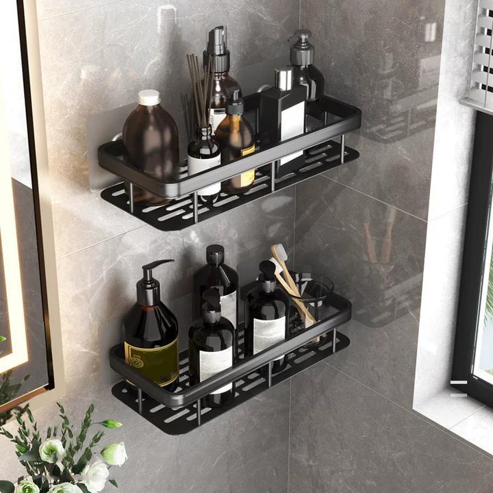Bathroom Punch-free Wall Organizers and Storage Bathroom Shelf Organizer Rack Al