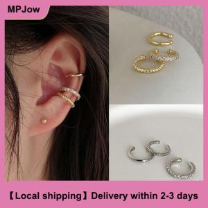 【Local shipping】 3Pcs Simple Round Wrap Earrings Cartilage Ear Clip No Pierce Cartilage Earrings Ear Cuff