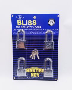 ชุดกุญแจล็อคประตู BLISS แบบมาตรฐาน สีเงิน รุ่น 303/403/503/505 คุณภาพสูง