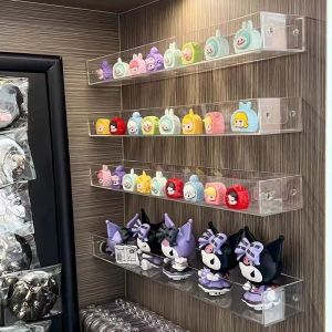 Kotak penyimpanan dinding dipasang Wall Mounted Storage Box For Figures Showcase Clear Acrylic Blind Box Display Dust Display Proof