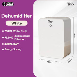 Tixx Dehumidifier  Efficient and Fast Dehumidification Antibacterial Filtration Indoor Drying 2L Water Tank