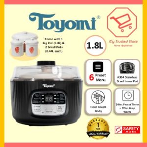 Toyomi 1.8L Double Boil Cooker SC 1822