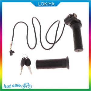 LOKIYA Xe đạp điện Scooter Twist Throttle Grip phổ điện áp e-bike ga Grip Scooter xử lý xe tốc độ điều chỉnh xử lý