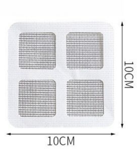 Super strong adhesion 2m window screen repair tape self-adhesive grid roll door and window hole repair patch insect-proof fiberglass repair kit floor drain sticker suitable for covering door and window screen holes