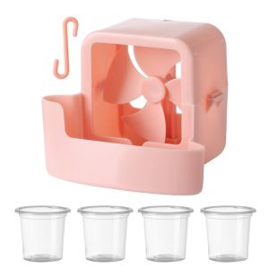 Portable Electric Fan Water Cooler Box Ice Cooling Attachment For Stand Fan Room With 4 Ice Cups