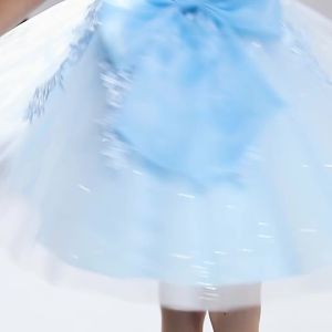 Girls Dress Tulle Tutu Skirt Summer Flower Girl Wedding Dress Princess Dress Children Host Costume for Piano Performance Dress ㏇L0514