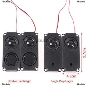 [COD] Abulaia 1Pair Audio Portable Speakers 10045 8Ohm 5W TV Speaker Single/Double Diaphragm